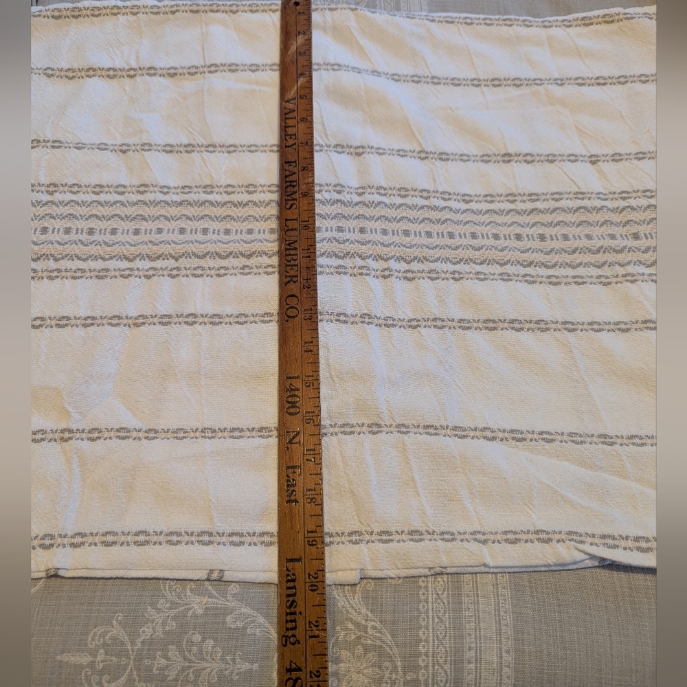 Coyuchi Standard Organic Cotton Pillow Sham India Striped Sustainable - Picture 5 of 8